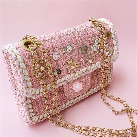 vintage pink chanel purse|Chanel purses pink and black.